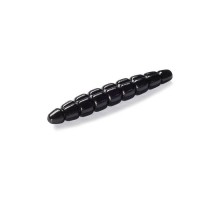 Силікон рибальський FishUP Morio 1.2" 101 - Black, cheese taste (12шт/уп) (1864.03.40)