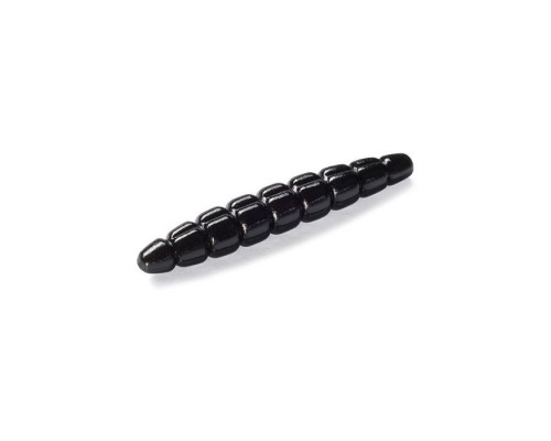 Силікон рибальський FishUP Morio 1.2" 101 - Black, cheese taste (12шт/уп) (1864.03.40)