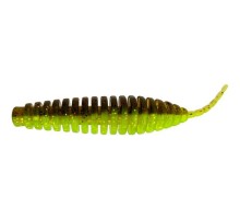 Силікон рибальський FishUP Tanta 3" 203 - Green Pumpkin/Flo Chartreuse (6шт/уп) (1864.00.44)