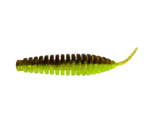 Силікон рибальський FishUP Tanta 3" 203 - Green Pumpkin/Flo Chartreuse (6шт/уп) (1864.00.44)