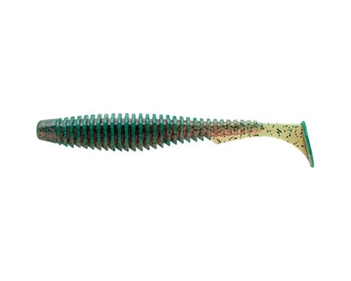 Силікон рибальський FishUP U-Shad 4" 017 - Motor Oil Pepper (8шт/уп) (1862.03.08)