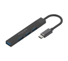 Концентратор Promate USB Hub 4 ports litehub-4.black (litehub-4.black)