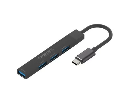 Концентратор Promate USB Hub 4 ports litehub-4.black (litehub-4.black)
