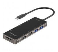 Концентратор Promate USB Hub 9 ports primehub-go.grey (primehub-go.grey)