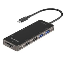 Концентратор Promate USB Hub 9 ports primehub-go.grey (primehub-go.grey)