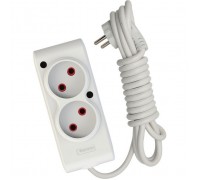 Мережевий подовжувач TECCO 3м 2 поста white (8681277841118)