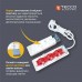 Мережевий подовжувач TECCO 3м 2 поста white (8681277841118)