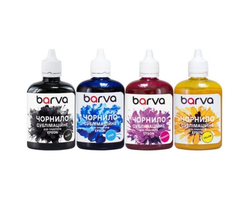 Чорнило Barva Epson sublimation 4х100 мл, BK/C/M/Y SET (SUB-100-MP)