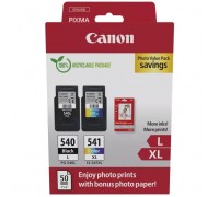 Картридж Canon PG-540 Multipack PG-540L/CL541XL BK, Color +Glossy Photo Paper (5224B012)