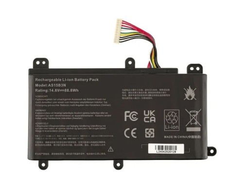 Акумулятор до ноутбука Acer AS15B3N, 5200mAh (77Wh), 8cell, 14.8V, Li-ion AlSoft (A71013)