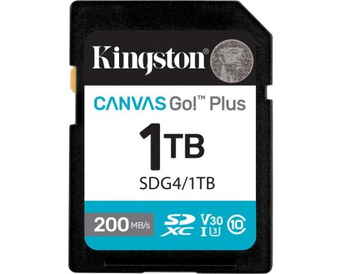 Карта пам'яті Kingston 1TB SDXC сlass 10 UHS-I U3 V30 Canvas Go Plus G4 (SDG4/1TB)