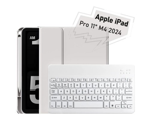 Чохол до планшета BeCover with keyboard Apple iPad Pro 11" M4 2024 Gray (712999)