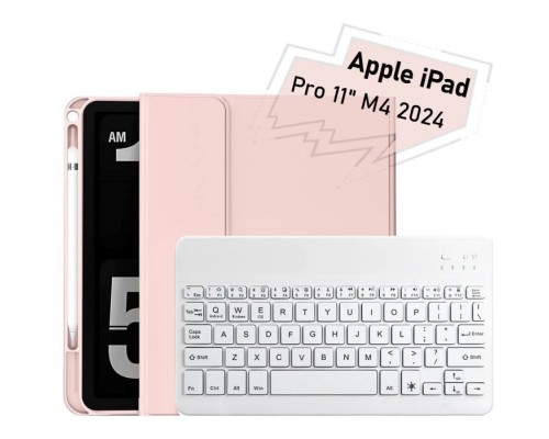 Чохол до планшета BeCover with keyboard Apple iPad Pro 11" M4 2024 Pink (713001)