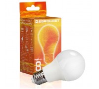 Лампочка EVROLIGHT 8Вт 4200К A-8-4200-27