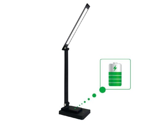 Настільна лампа Євросвітло LED акумуляторна Ridy-10-2-PWR 10 Вт чорна
