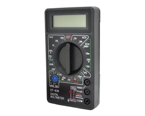 Цифровий мультиметр Voltronic DT-838, V, A, R , T, Q60 (DT-838)