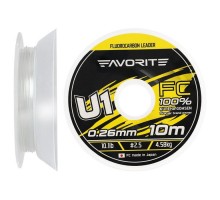 Флюорокарбон Favorite U1 FC 10m 2.5/0.26mm 10.1lb/4.58kg (1693.11.80)