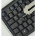 Наклейка на клавіатуру BestKey непрозора чорна, 76, помаранчевий (BKU13ORA/014)