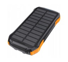 Батарея універсальна Choetech 10000mAh 10W 2USB-A+USB-C,solar panel Black-Orange (B658-OR)