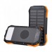 Батарея універсальна Choetech 10000mAh 10W 2USB-A+USB-C,solar panel Black-Orange (B658-OR)