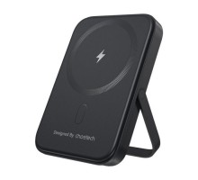 Батарея універсальна Choetech Magnetic Wireless 5000mAh 20W, PD, Qi-15W, USB-C In/Out, with holder, Black (B742-CCBK)