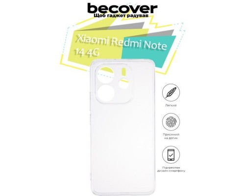 Чохол до мобільного телефона BeCover Xiaomi Redmi Note 14 4G Transparancy (713435)