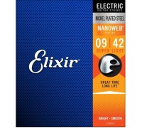 Струни для гітари Elixir 12002 Nanoweb Nickel Plated Steel Super Light (09-42) (236048)