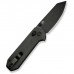 Ніж Civivi Yonder, Black Micarta, Darkwash (C23073B-1)
