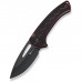 Ніж Sencut Squiggy, Burgundy/Black G10, Darkwash (S24082A-3)