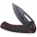 Ніж Sencut Squiggy, Burgundy/Black G10, Darkwash (S24082A-3)