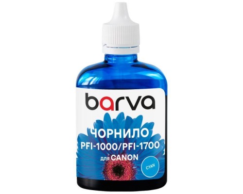Чорнило Barva Canon PFI-1000/PFI-1700 100ml C, pigment (C1700-975)