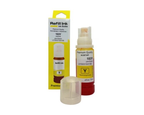 Чорнило Premium Quality Epson 103Y 70мл Yellow (70264885)