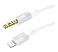 Кабель мультимедійний Lightning to 3.5mm M 1.0m white BOROFONE (6941991108570)