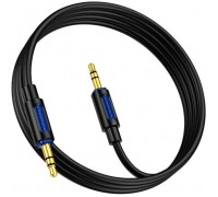 Кабель мультимедійний 3.5mm M to 3.5mm M 1.0m silicone black BOROFONE (6941991114373)