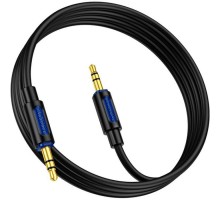 Кабель мультимедійний 3.5mm M to 3.5mm M 1.0m silicone black BOROFONE (6941991114373)