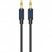 Кабель мультимедійний 3.5mm M to 3.5mm M 1.0m silicone black BOROFONE (6941991114373)
