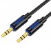 Кабель мультимедійний 3.5mm M to 3.5mm M 1.0m silicone black BOROFONE (6941991114373)