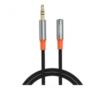 Кабель мультимедійний 3.5mm M to 3.5mm F 1.0m black XO (NB-R269A.black)
