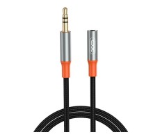 Кабель мультимедійний 3.5mm M to 3.5mm F 1.0m black XO (NB-R269A.black)