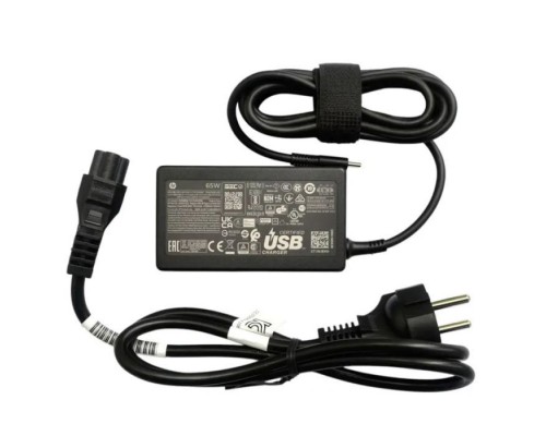 Блок живлення до ноутбуку HP 65W 20V/3.25A, 15V/4.33A, 12V/5A, 9V/3A, 5V/3A, USB type-C (1P3K6AA / A40401)