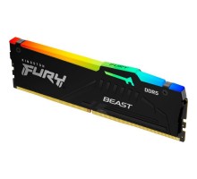 Модуль пам'яті для комп'ютера DDR5 32GB 5200 MHz Beast RGB EXPO Black Kingston Fury (ex.HyperX) (KF552C40BB2A-32)