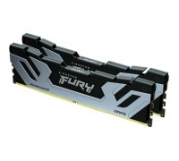 Модуль пам'яті для комп'ютера DDR5 48GB (2x24GB) 8800 MHz Renegade Black/Silver Kingston Fury (ex.HyperX) (KF588CU42RSK2-48)