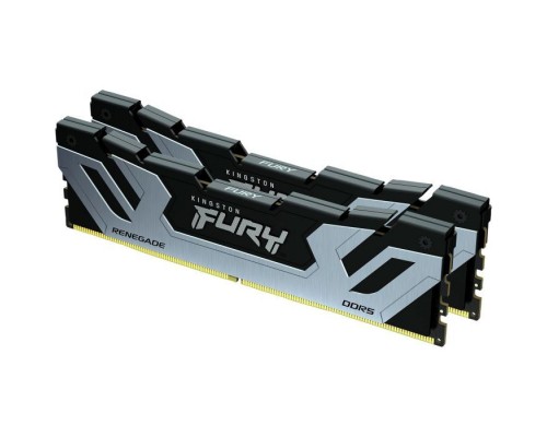 Модуль пам'яті для комп'ютера DDR5 48GB (2x24GB) 8800 MHz Renegade Black/Silver Kingston Fury (ex.HyperX) (KF588CU42RSK2-48)