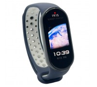 Ремінець до фітнес браслета BeCover Vents Style для Xiaomi Mi Smart Band 9 Blue-White (711987)