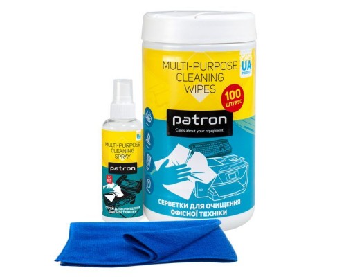 Універсальний чистячий набір Patron Spray f/tech100ml F3-009 +wipesF3-028 +microfi (CS-PN-BUNDL-14)