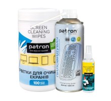 Універсальний чистячий набір Patron Spray f/tech100ml F3-009 +wipesF3-059+sp.dusterF3-020 (CS-PN-BUNDL-7)