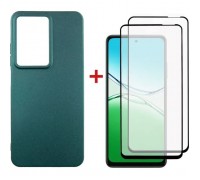 Чохол до мобільного телефона Dengos Oppo A5 4G Case Soft + 2 Glass (Green) (DG-CTG2P-26)