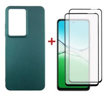 Чохол до мобільного телефона Dengos Oppo A5 4G Case Soft + 2 Glass (Green) (DG-CTG2P-26)