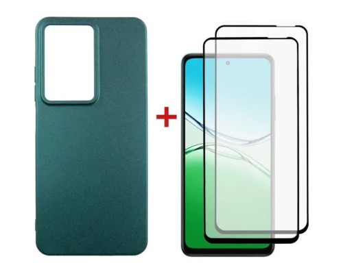 Чохол до мобільного телефона Dengos Oppo A5 4G Case Soft + 2 Glass (Green) (DG-CTG2P-26)