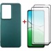Чохол до мобільного телефона Dengos Oppo A5 4G Case Soft + 2 Glass (Green) (DG-CTG2P-26)